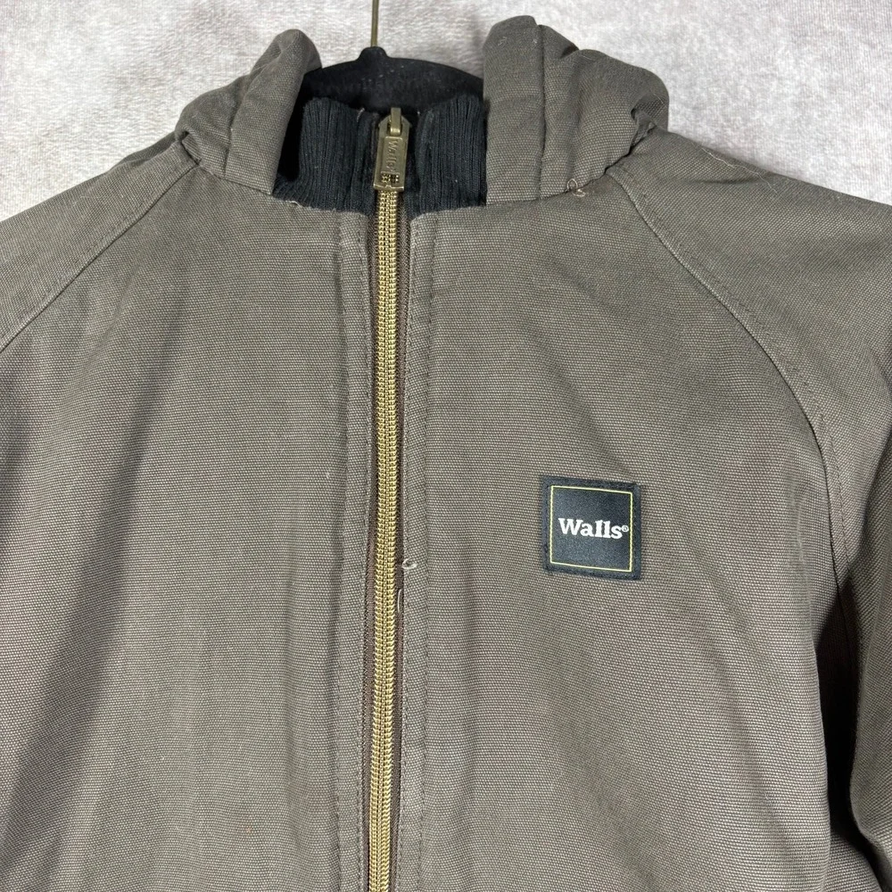 Walls Tough‎ Wear Sherpa Lined Jacket Hood Camo Boys M 8-10 Zip-Kids Grow System